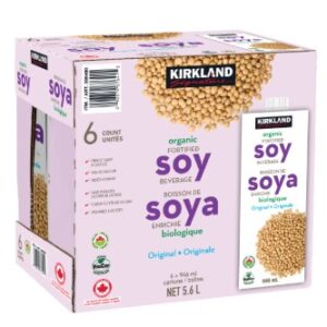 Kirkland Organic Soy Beverage 6 x 946ml / Boisson de soya enrichie biologique 6 x 946ml